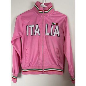 Girls NAQI Italia Pink Athletic Track Jacket- 9/10